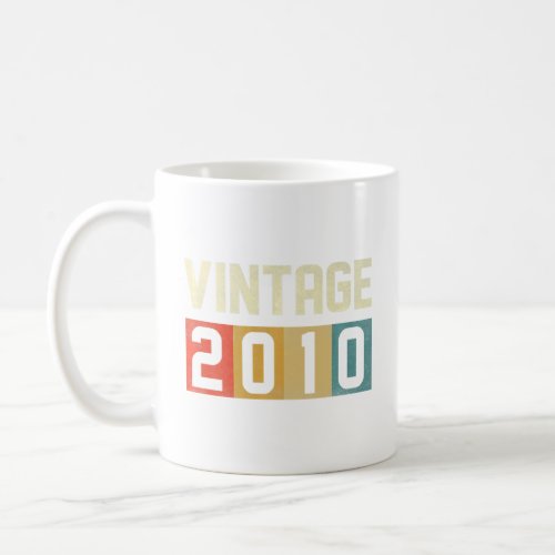 13 Year Old  Vintage 2010 Made In 2010 13th Birthd Coffee Mug