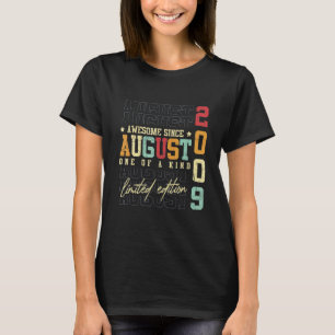 13 Years Old 13th Birthday Awesome Since August 2 T-Shirt