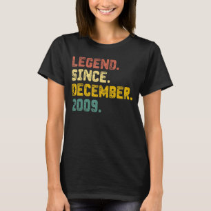 13 Years Old Gifts Legend Since December 2009 13th T-Shirt
