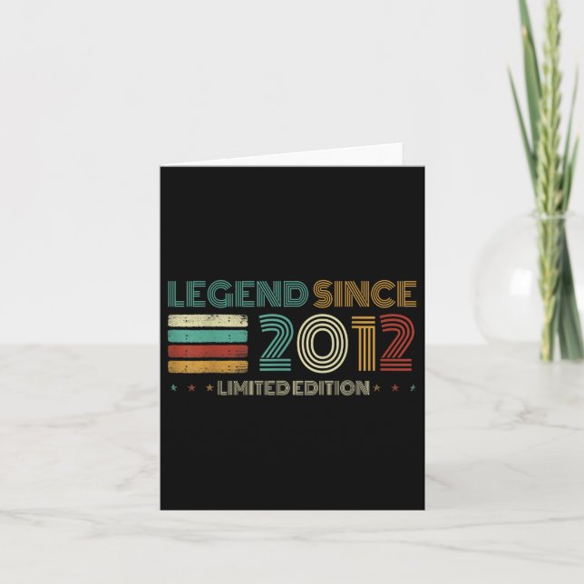 13 Years Old Legend Since 2012 13th Birthday  Card (Front)