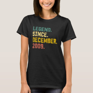 13 Years Old Legend Since December 2009 13th Birt T-Shirt