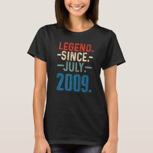 13 Years Old  Legend Since July 2009 13th Birthday T-Shirt
