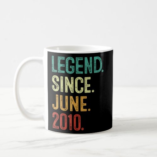 13 Years Old Legend Since June 2010 13th Birthday  Coffee Mug