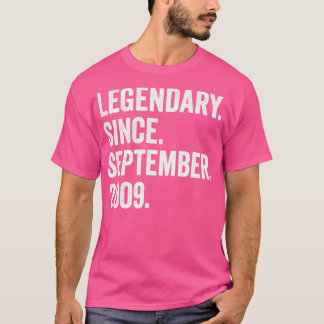 13 Years Old Legendary Since September 2009 13th B T-Shirt