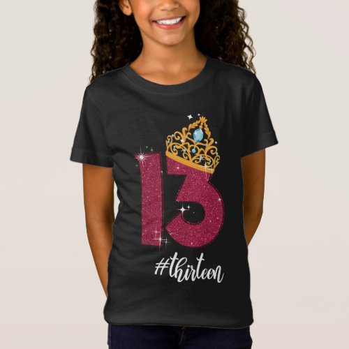 13 Years Old Official Teenager 13th Birthday Gift T_Shirt