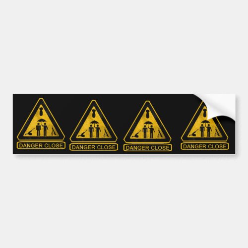 13F Danger Close FIST Bumper Sticker