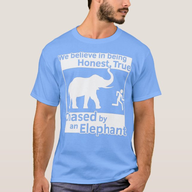 13th Article of Faith Funny LDS Chased By An T-Shirt (Front)