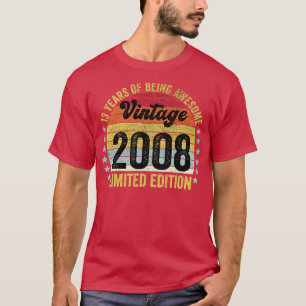 13th Birthday 13 Year Old Gifts Vintage 2008 Limit T-Shirt