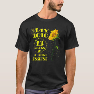 13th Birthday 13 Year Old Sunflower Girl Born May T-Shirt