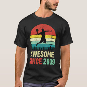 13th Birthday Basketball 13 Years Old Awesome Sinc T-Shirt