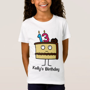 13th Birthday Cake with Candles T-Shirt