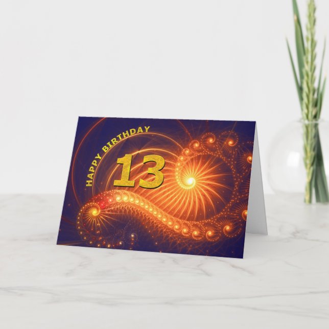 13th birthday card (Front)