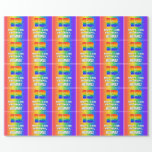 [ Thumbnail: 13th Birthday: Colorful, Fun Rainbow Pattern # 13 Wrapping Paper ]