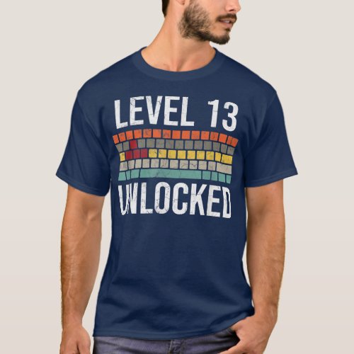 13th Birthday Gamer Birthday for Boys Level 13 Unl T_Shirt