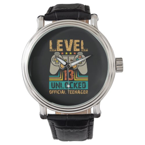 13th Birthday Gift Boys Level 13 Unlocked Official Watch