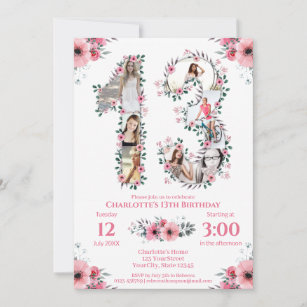 Girls 13th Birthday Invitations & Invitation Templates | Zazzle