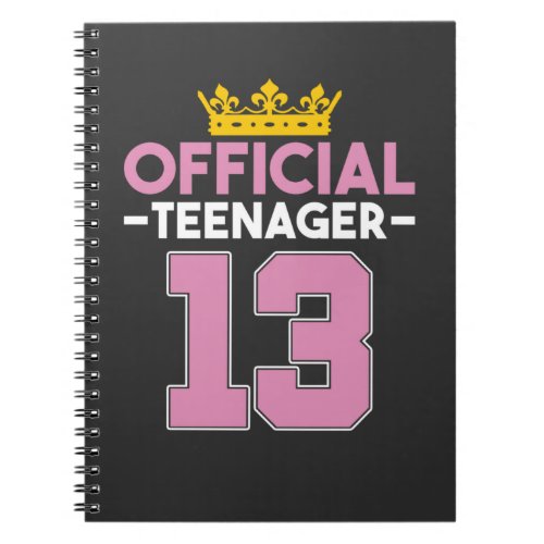 offical teenager 13 notebook