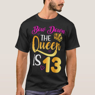 13th Birthday Girls 13 Years Official Teenager Bir T-Shirt