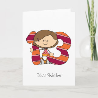 13th Birthday - Greetings Card - Girl
