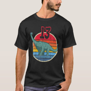 13Th Birthday I Brachiosaurus Diplodocus I Family T-Shirt
