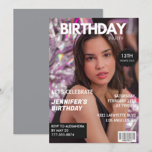 13th birthday invitations for her Magazine Cover