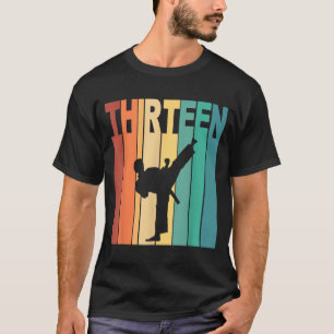 13th Birthday Karate Taekwondo Theme 13 Year Old T-Shirt