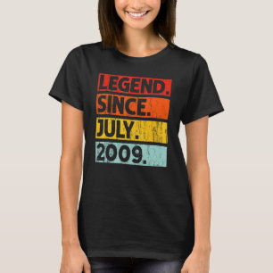 13th Birthday Legend Since July 2009 13 Years Old T-Shirt