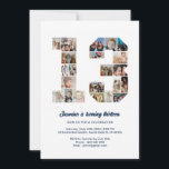 13th Birthday Number 13 Custom Photo Collage Invitation<br><div class="desc">Celebrate your child's momentous 13th Birthday with this cute invitation. It's a personalized photo collage invite that allows you to create a truly unique and memorable design. This customizable template lets you insert your own cherished photos, capturing the precious moments of your kid's year. This invitation is perfect for commemorating...</div>