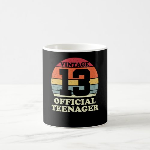 13th birthday official teenager 13 years old coffee mug