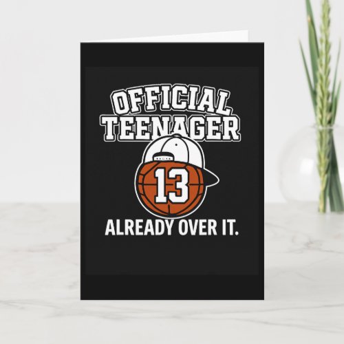 13th Birthday Official Teenager Funny Teen Sketll 