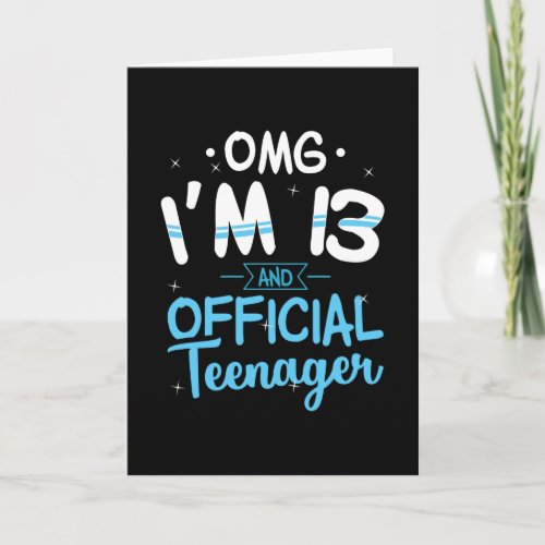 13th Birthday Official Teenager Gift Card
