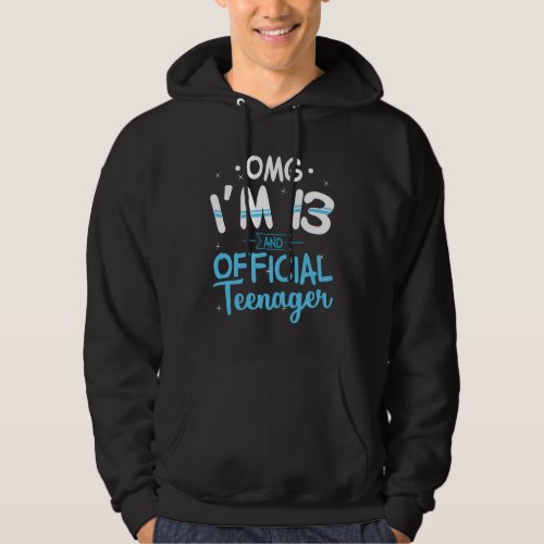 13th Birthday Official Teenager Gift Hoodie