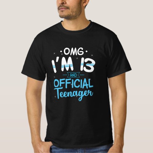 13th Birthday Official Teenager Gift T_Shirt