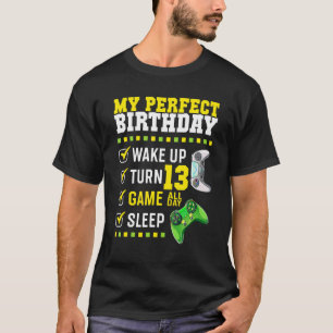 13th Birthday Party Perfect For Gamer 13 Years Old T-Shirt