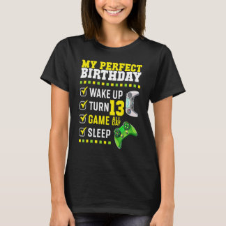 13th Birthday Party Perfect For Gamer 13 Years Old T-Shirt
