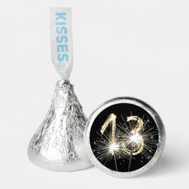 13th Birthday Party Sparklers   Hershey®'s Kisses® (Front)