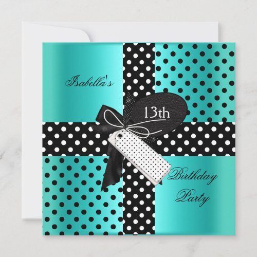 13th Birthday Party teenager girls Personalized Invitations