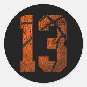 13th Birthday Party Thirteen 13 Year Old Bysketbyl Classic Round Sticker