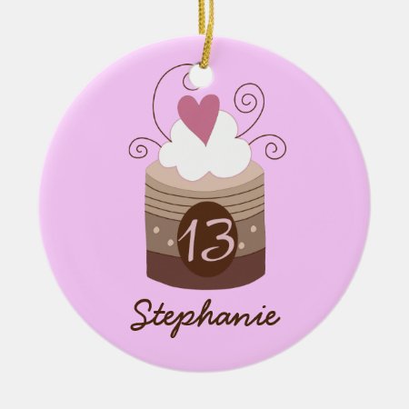 13th Birthday Personalized Gift Ornament