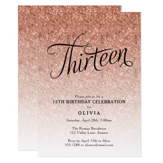 13Th Birthday Invitations 5
