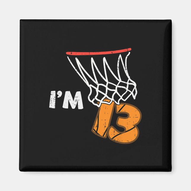 13th Birthday Sketll Im 13 Thirteen Year Old Bday  Magnet (Front)