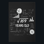 13th Birthday Square Root Math 13 Years Old Bday Faux Canvas Print<br><div class="desc">Birthday Design For anyone who's horoscope say difficult & Stubborn But totally worth.Wear it with pride at work,  school gym perfect to pair with shorts,  leggings or jeans for a casual yet trendy Look</div>