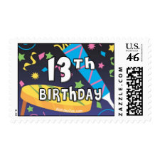 13th Birthday Stamps