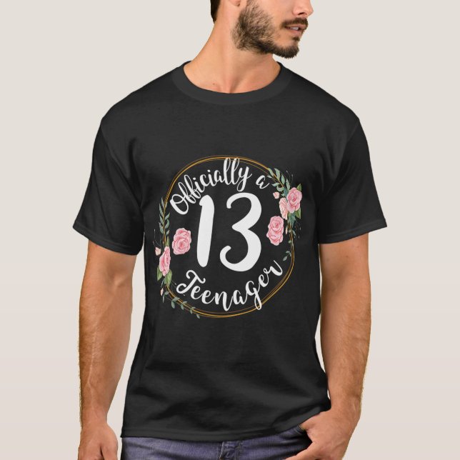 13th birthday  teenager teen girls 13 years old gi T-Shirt (Front)