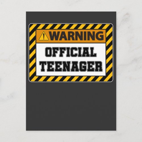 13th Birthday Thirteen Years Old Official Teenager Postcard