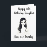****13th BIRTHDAY**** TO OUR "LOVELY DAUGHTER"** Card<br><div class="desc">YOUR **LOVELY DAUGHTER** WILL BE SO HAPPY TO RECEIVE THIS CARD FROM "YOU" on THAT ALL IMPORTANT *****13th**** BIRTHDAY AND WILL CHERISH IT FOR-EVER I AM SURE!  REMEMBER THOUGH,  YOU CAN "CHANGE THE AGE" IN A MATTER OF SECONDS IF NEEDED :)</div>