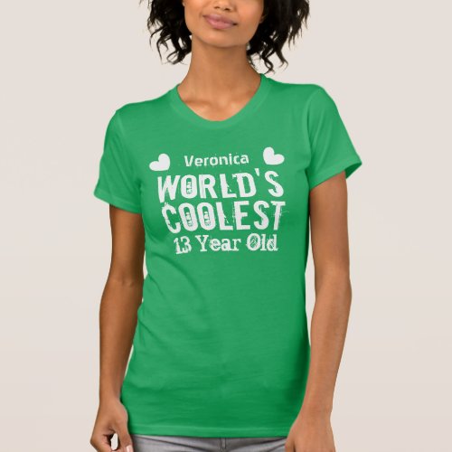 13th Birthday Worlds Coolest 13 Year Old I13B T_Shirt