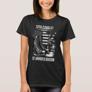 13th Cavalry Regiment 1st Armored Division Militar T-Shirt