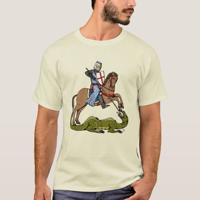 13th Century Saint George and the Dragon T-Shirt (Front)
