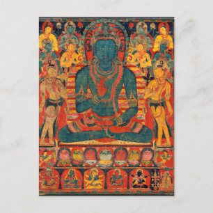13th Century Transcendent Buddha w/ Bodhisattvas Postcard